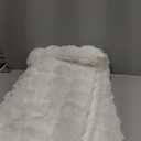 LIFEREVO Luxury Fluffy Faux Rabbit Fur Throw, Plush Fuzzy Bubble Blanket for Couch Sofa, Soft Cute Furry Bed Blanket Home Decoration, Shaggy Ivory Throw for Bedroom Living Room Office, 50x60, Beige