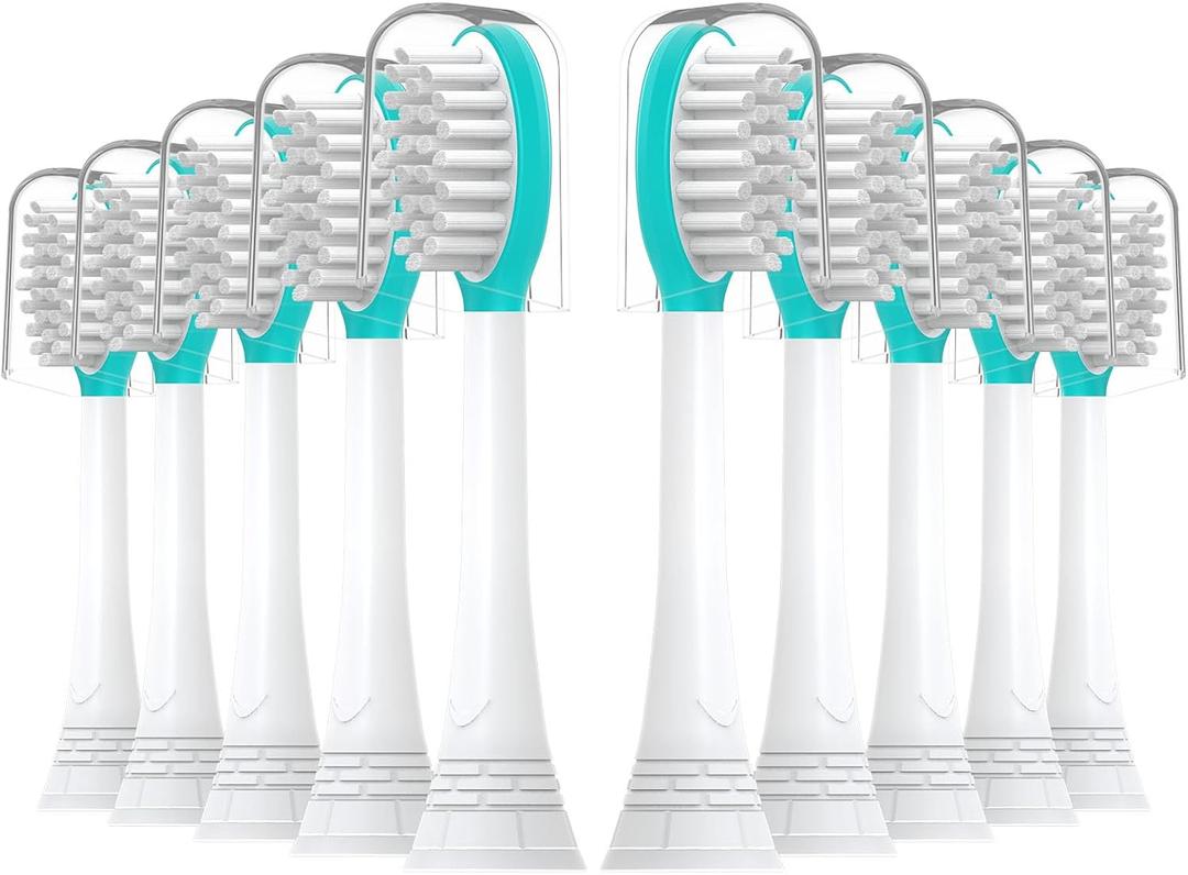 Kids Replacement Toothbrush Heads 10 Pack for Philips Sonicare Electric Toothbrush Soft Brush Head for Child 7+ for Boy Girl,Blue