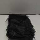 HRX Package Black Organza Bags 5x7 inch 100pcs, Mesh Candy Bags Jewelry Pouches Drawstring Empty Sachet for Present Wedding Giveaways