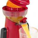 KEOUKE Manual Citrus Juicer Tower Red - Detachable with Juice Storage, Non-Slip Suction Base, Easy to Clean, Includes Cleaning Brush - for Oranges, Lemons, Limes, Grapefruits