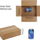 CRUGLA 40 Packs 10x7x3 Shipping Boxes for Small Business, Corrugated Cardboard Boxes Bulk for Shipping Packing Mailing