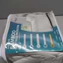 PlushDeluxe Premium Bamboo Mattress Protector  King Size, Waterproof, & Ultra Soft Breathable Noiseless Washable Bed Mattress Cover for Comfort & Protection - White