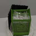 Bird Feeders for Outdoors Hanging, Metal Bird Feeder with Double Suet Cage Cake, Large Capacity, Birdfeeders Sturdy & Weatherproof, Easy to Clean & Refill, Great for Attracting Wild Birds (Green)