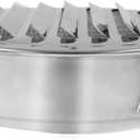 7''Round Soffit Air Vent TTZEZE 304 Stainless Steel Louver Grille Cover Circular Wall Air Ventilation with Built-in Mesh for Home Office Kitchen Wall Ceiling 1 Pack