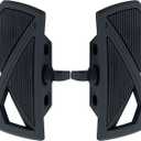 FATECIM Motorcycle Foot Pegs Pedals Rests Motorbike Highway Mini Floorboards Male Mount Anti-Slip for Harley Dyna Fat Bob Touring Road Glide Street Glide Sportster 883 Fat Boy (Black)