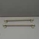 Turquoize 2 Pack Magnetic Curtain Rods, Multi-Use, Adjustable 18 inch, Nickel, 2-Pack