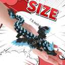 GemmiCho 3D Printed Dragon with Wings Glow in The Dark, 11" 3D Dragon Toys for Kids, 3D Dragon for Stress Relief, 3D Printed Animals Figurines Fidget Dragon Toys for Boys Kids Teen 5-7 4-6 8-12