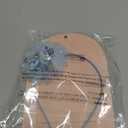 TUTULAND Glitter Headbands for Girls - Blue Headband for Girl Sequin Flower Girl Kids Hair Accessories Sparkling Hairbands for Wedding Birthday Photography Prop