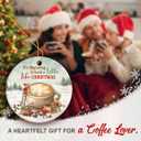 4 x Coffee Cup Christmas Ornament 2025 - Funny Latte Ornaments for Christmas Tree, Coffee Ornaments for Women Men, for Friends Coworkers Neighbors