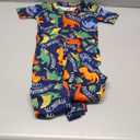 Simple Joys by Carter's Boys' 4-Piece Poly Pajamas (5T, Blue/Grey/Dinosaur)