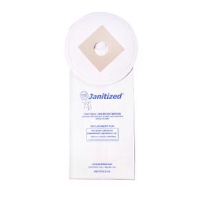 Janitized JAN-PTLV-2(10) Paper Premium Replacement Commercial Vacuum Bag for ProTeam LineVacer & Rubbermaid 9VBP06 Backpack 6Qt Vacuum Cleaners (10-10 Packs)