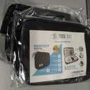 2 x Electronics Charger Organizer - Travel Cable Case for Cords, Chargers, and Tech Accessories (Black)