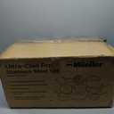 Mueller Pots and Pans Set 17-Piece, Ultra-Clad Pro Stainless Steel Cookware Set, Ergonomic EverCool Handle, Induction Cookware, Includes Saucepans, Skillets, Dutch Oven, Stockpot, Steamer For Cooking (17, Silver)