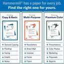 Hammermill Printer Paper, Premium Laser Print 32 lb, 8.5 x 11-98 Bright, Made in The USA, 104646R - 1 Ream (500 Sheets)