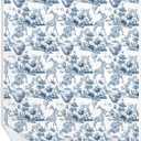 Chinoiserie Wildlife Botanical Kitchen Towels, Gifts for Animal Lovers Dish Tea Towels for Kitchen Decor, Blue and White French Country Hand Towel for Bathroom Decor, 16x24 Inch (Color-01)