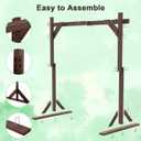 7.48FT Wooden Wedding Arch Frame Backdrop Stand, Square Wood Arch Stand Wedding Arches for Ceremony Wedding Arbor