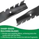 587199603 Sharp Mulching Blade Compatibles with Hus qvarna/Craftsman 22" Deck, 587199601 Painted Reaper Blade W Notches Compatibles with Hus qvarna HU725AWD HU700H HU700F HU800AWDH Lawn Mower