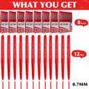 MotiMind 96 Pcs Red Felt Tip Pens 0.7mm Medium Point Pens Bulk, Felt Tip Markers for Journaling, Writing, Note Taking, Planner, Ideal for Office School Art Supplies Gift
