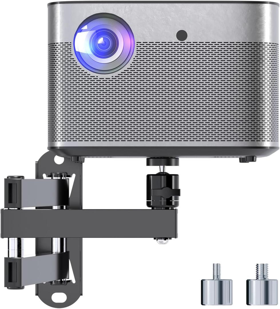 suptek Foldable Projector Wall Mount Universal Adjustable Wall Projector Mount, MA1330YT (Black)