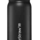 LifeStraw Go Series  Insulated Stainless Steel Water Filter Bottle for Travel and Everyday Use Removes Bacteria, Parasites and Microplastics, Improves Taste, 24oz Nordic Noir