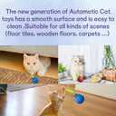 2026 Upgraded Self-Moving Cat Toy Ball with Tail (2-Pack) - Rechargeable Smart Interactive Kitten Toys, 2-Speed Modes, Bite-Resistant Indoor Exercise Toys for Bored Cats (Blue&Orange)