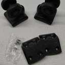 Zoofen Suitcase Wheels Swivel Casters Luggage Wheels Replacement with 4 Screw Holes (W044-B,2 pcs)