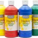 Handy Art Little Masters Tempera Paints Set, 16 oz, 1 Pound (Pack of 6)