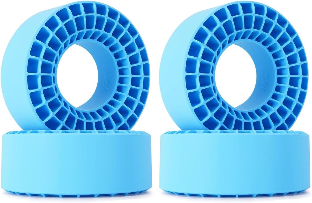 INJORA 4PCS Silicone Rubber Insert Foam for 146-149mm (5.75" OD) 2.2" Tires(Blue)
