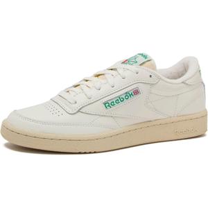 Reebok Mens Club C 85 Vintage Tennis Sneakers for Men (13, Top-chalk/Paperwhite/Glen Green)
