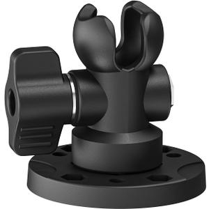 2.55” Single Socket Arm with Round AMPs Drill Base for All Standard 1-inch / 25mm / B Size Ball Adapters(1'' Ball Socket Arm with Round Swivel Plate)
