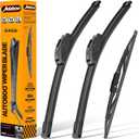 OEM Windshield Wiper Blade Replacement for Chevy Blazer 2019-2021 2022 2023 2024 2025 Original Equipment All-Season Rear Wiper Blade Set 24+18+12 (Set of 3)