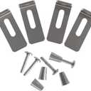 2 x Dowell Undermount Bathroom Sink Clips, Sink Brackets, Bathroom Sink Supports, Sink Clips - 6011-10 - 4 Clips/Screws/Anchors