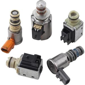 5Pcs Transmission Shift Solenoid Kit Compatible with GMC Sierra 1500 Yukon Chevrolet Colorado Express 1500 Avalanche Replace# 4L60E 4L65E 4L70E