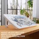 1500 Pieces Rotating Puzzle Board with 6 Drawers and Cover 35"x26"Portable Spinning Plastic with Rotating & Tilting Jigsaw Puzzle Table for Adults Gift for mom