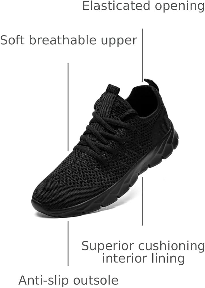 YITUHIO Mens Running Shoes Fashion Sneakers Tennis Walking Shoes Lightweight Athletic Gym Workout Shoes, Size 40