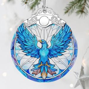 Phoenix Ornament, Stained Glass Christmas Decorations, Christmas Ornaments for Tree, Holiday Ornament, Holiday Party Gifts, Gift Ideas & Xmas Gifts