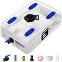 Water Storage Bladder, 25 Gallon Portable Water Tank, Collapsible Water Storage Containers with Spigot, Large Capacity Water Bag for Emergency Water Storage, Garden Camping