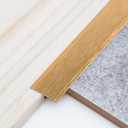 Trimold 3Pcs Aluminum T Molding Trim & Floor Transition Strips, Flat Divider Strip for Door Threshold and Joining Flooring Gaps of Laminate Planks Tile (4.2Ft x 0.8In, Brushed Gold)