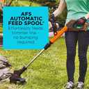 BLACK+DECKER 20V MAX 12 Inch Weed Eater Cordless String Trimmer and Wheeled Edger Lawn Tool with Spool, 2.5Ah Battery and Charger Included, Lightweight, 2 Speed PowerDrive (LST522)