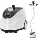 Professional Steamer for Clothes, Reemix Standing Steamer with Garment Hanger, Heats in 30 Seconds, Large Detachable Water Tank for 1 Hour Continuous Steaming, Includes Fabric Brush, Easy-roll Wheels