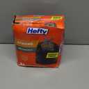 Hefty Strong 30 Gallon Trash Bags, Large Trash Bags 30 Gallon Size, Durable Drawstring Enclosure, Resists Punctures, Leaks, and Tears, Black, Unscented, 56 Bags (56 Count (Pack of 1))