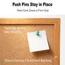 Xiwode 36 x 60 Inch Cork Board, 90 x 150 cm Wood Framed Bulletin Board Pin Board, High Density Large Wall Cork Board, No Slipping Push Pins, Vision Board for Classroom Conference Room