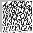 Bemeol 864 Pieces Letter Stickers 24 Sheets 2 Inch Self Adhesive Stickers Letters for Bulletin Board Classroom Mailbox Door Home Decor(Black)