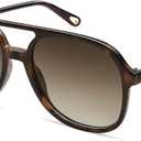 SOJOS Retro Polarized Aviator Sunglasses Womens Mens Classic 80s 90s Vintage Trendy Square Aviators SJ2174 (Dark Tortoise/Brown)