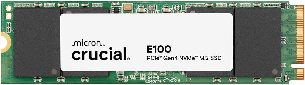 Crucial E100 1TB M.2 NVMe PCIe Gen4 Internal SSD, Up to 5,000MB/s, Laptop & Desktop Compatible - CT1000E100SSD8