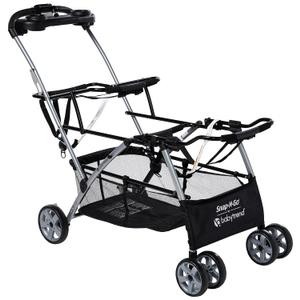 Baby Trend Snap-N-Go® Double Stroller
With Large Storage Basket & Folding Capability, Black