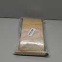 QTLCOHD 100 Pcs Bakery Bags with Window - 5.1 x 4.3 x 11 Inch Tin Tie Tab Lock Small Paper Bread Bags for Homemade Bread, Cookie, Pastry, Loaf, Treat Packaging, Brown | Tin Tie Tab Lock