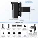 Video Doorbell Mount for Ring/Blink, NBBX 2025 Upgrade Doorbell Camera Mount with Triple-Direction Adjustment Design, No Drill Angle Holder Accessories for Home Apartment (Black)