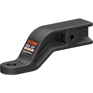 CURT 45430 Industrial Duty Forged Trailer Hitch Ball Mount, Fits 3-Inch Receiver, 21,000 lbs, 1-1/4-Inch Hole, 4-Inch Drop, 2-Inch Rise