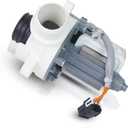Upgraded 290D1201G003 B30-3A02 290D1201G001 Washer Water Drain Pump Motor Replaces For GE, Hotpoint HTW200ASK0WW HTW200ASK1WW HTW200ASK2WW HTW200ASK3WW HTW240ASK2WS HTW240ASK3WS HTW200ASK4WW